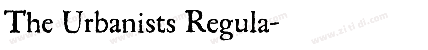 The Urbanists Regula字体转换 The Urbanists Regula字体转换